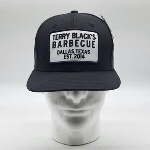 Terry Black's Barbecue Black Mesh Trucker Hat New